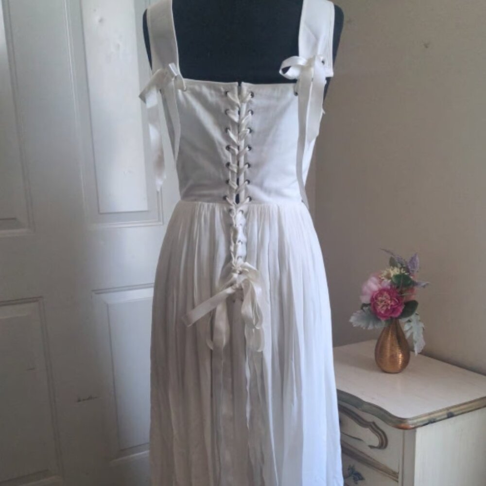 Medieval Style Floor Length Wedding Dress Custom made - Picture 8 of 12